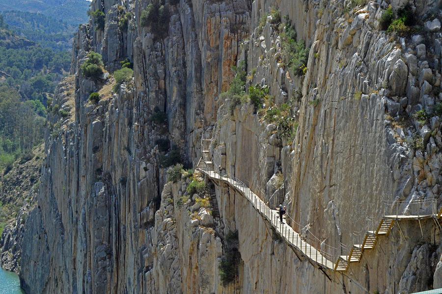 Caminito del Rey: pasarela colgante sobre el Desfiladero de los Gaitanes